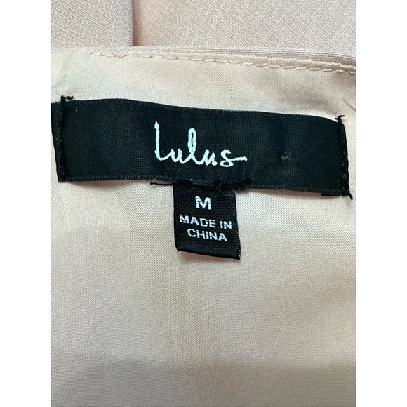Lulus Sultry Moments Mini Sheath Dress Adjustable Straps Zip Closure Pink M NWOT - Picture 10 of 11